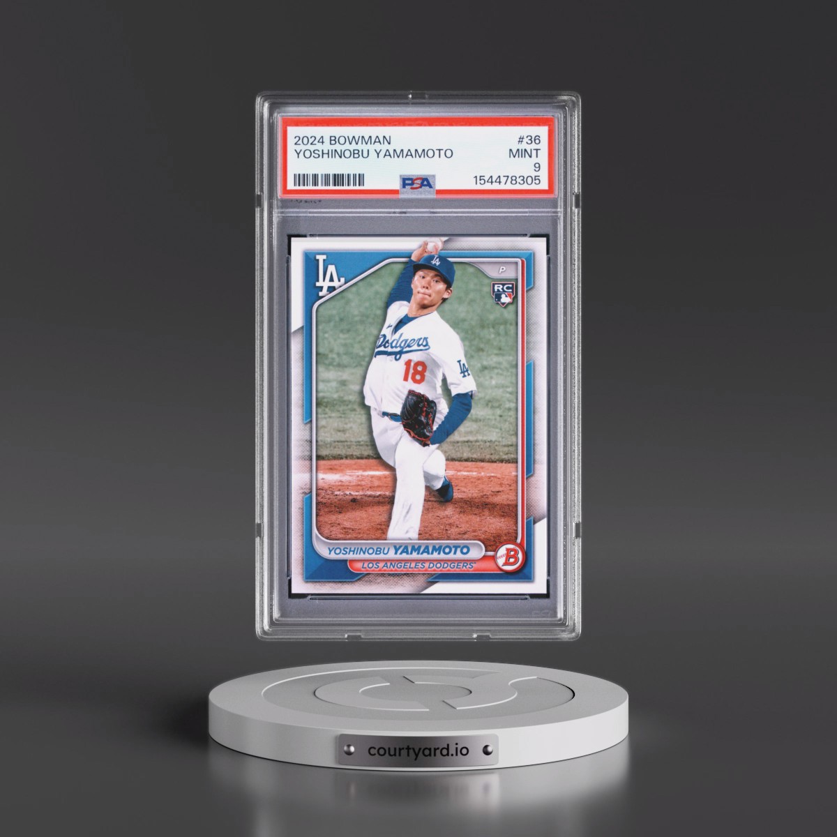 2024 Bowman #36 Yoshinobu Yamamoto (PSA 9 MINT)