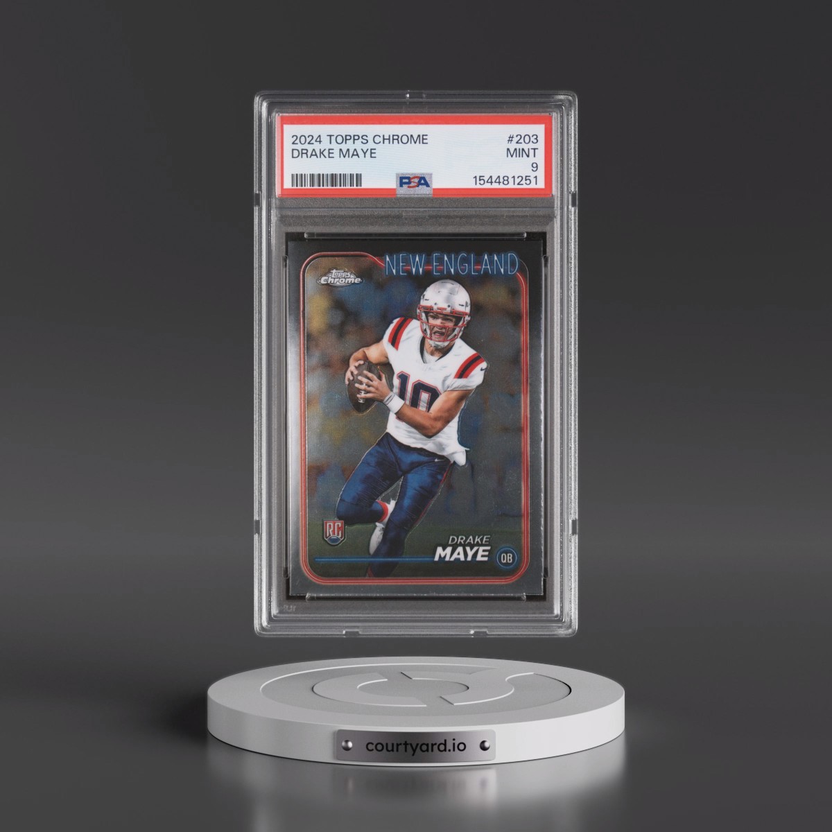 2024 Topps Chrome #203 Drake Maye (PSA 9 MINT)