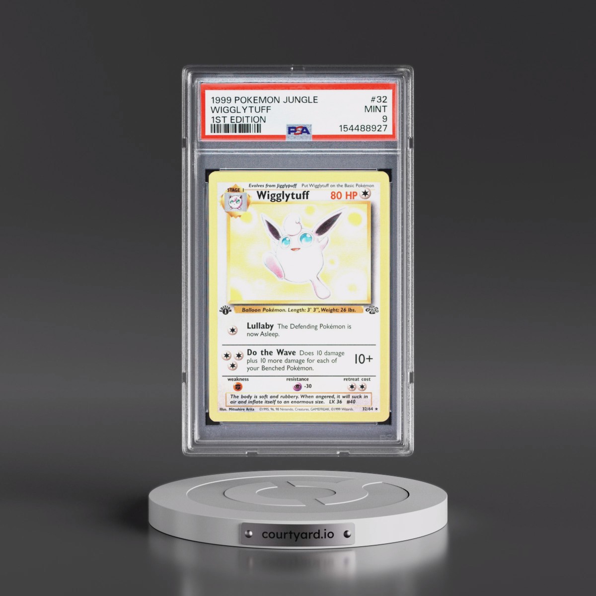 1999 Pokémon Jungle #32 Wigglytuff - 1st Edition (PSA 9 MINT)