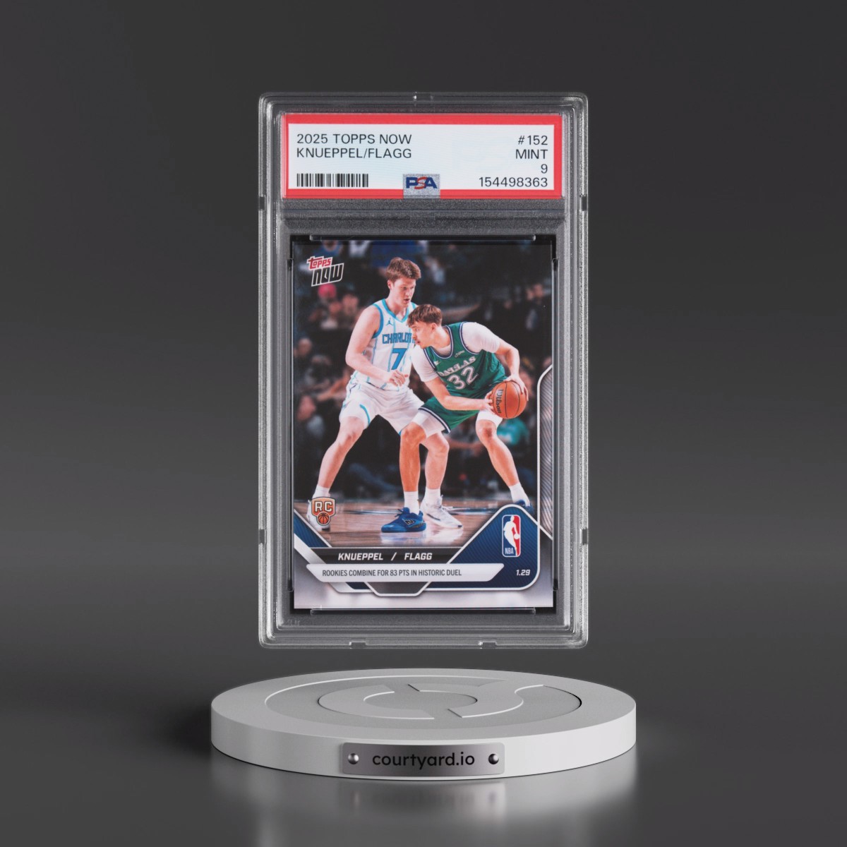 2025 Topps Now Cooper Flagg/Kon Knueppel #152 PSA 9