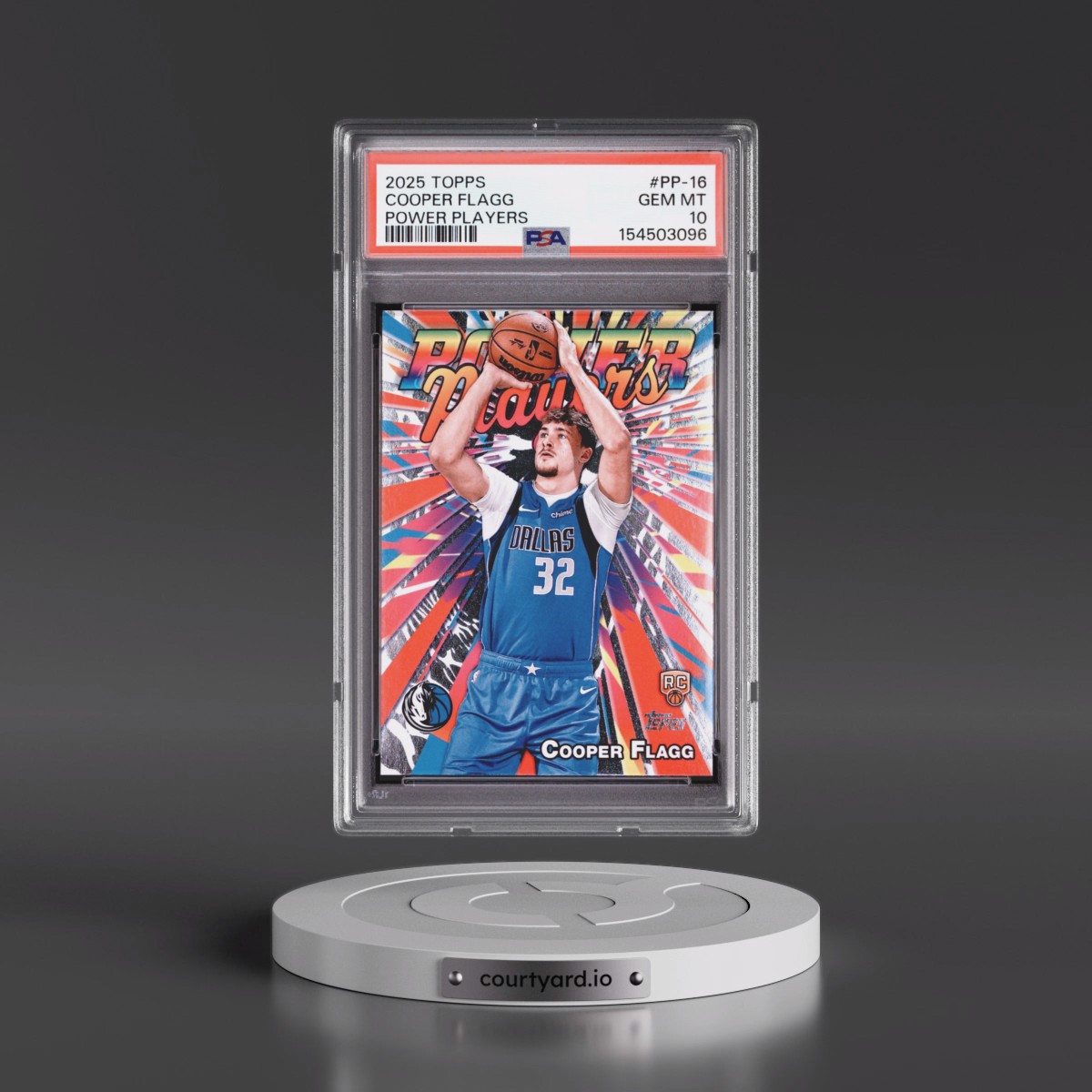 2025 Topps Power Players #PP-16 Cooper Flagg (PSA 10 GEM MINT)