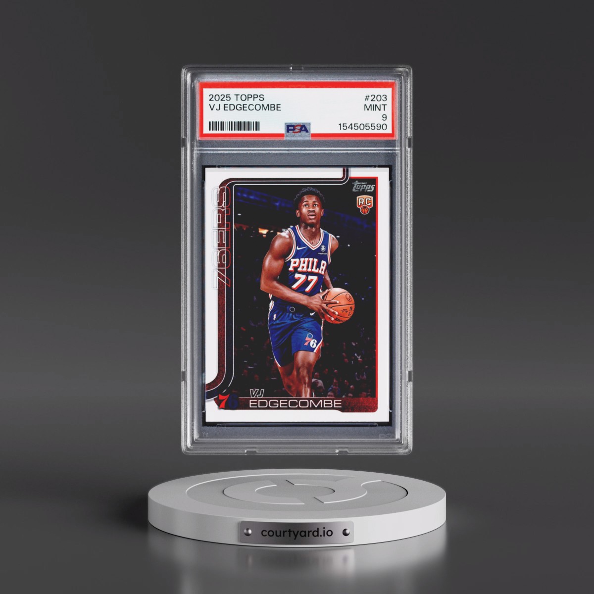 2025 Topps #203 VJ Edgecombe (PSA 9 MINT)