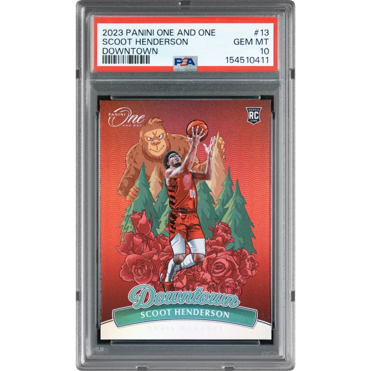 2023 Panini One and One Downtown #13 Scoot Henderson (PSA 10 GEM MINT)