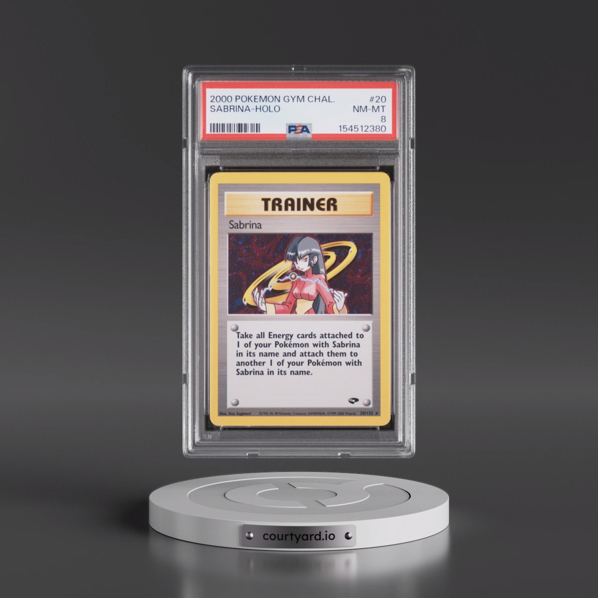 2000 Pokémon Gym Challenge #20 Sabrina - Holo (PSA 8 NM-MT)