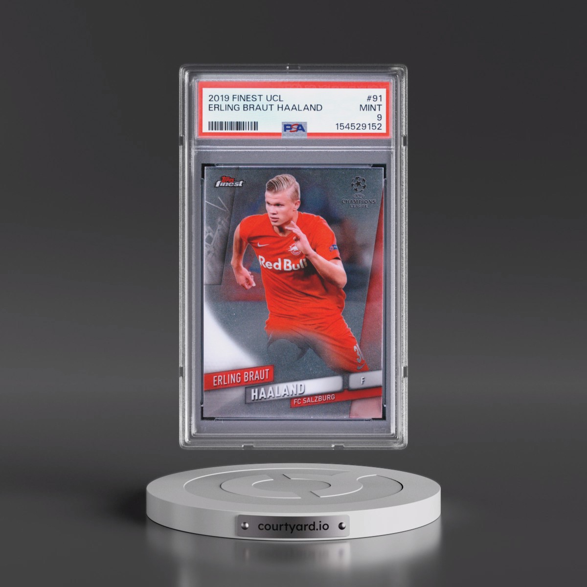 2019 Finest UEFA Champions League #91 Erling Braut Haaland (PSA 9 MINT)