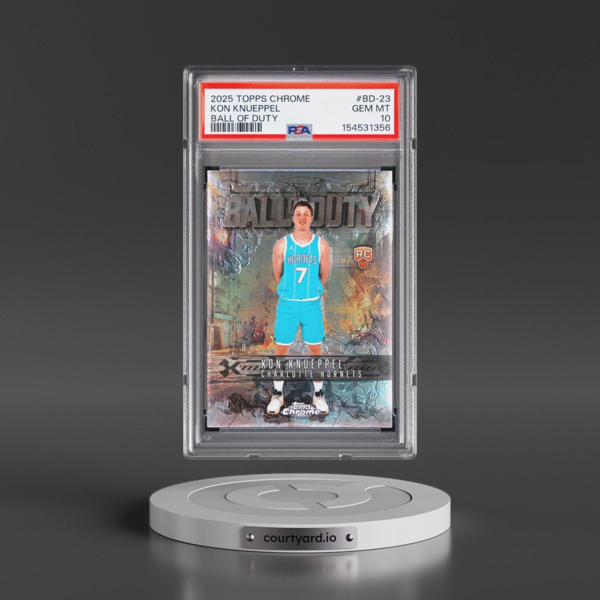 2025 Topps Chrome Ball of Duty #BD-23 Kon Knueppel (PSA 10 GEM MINT)