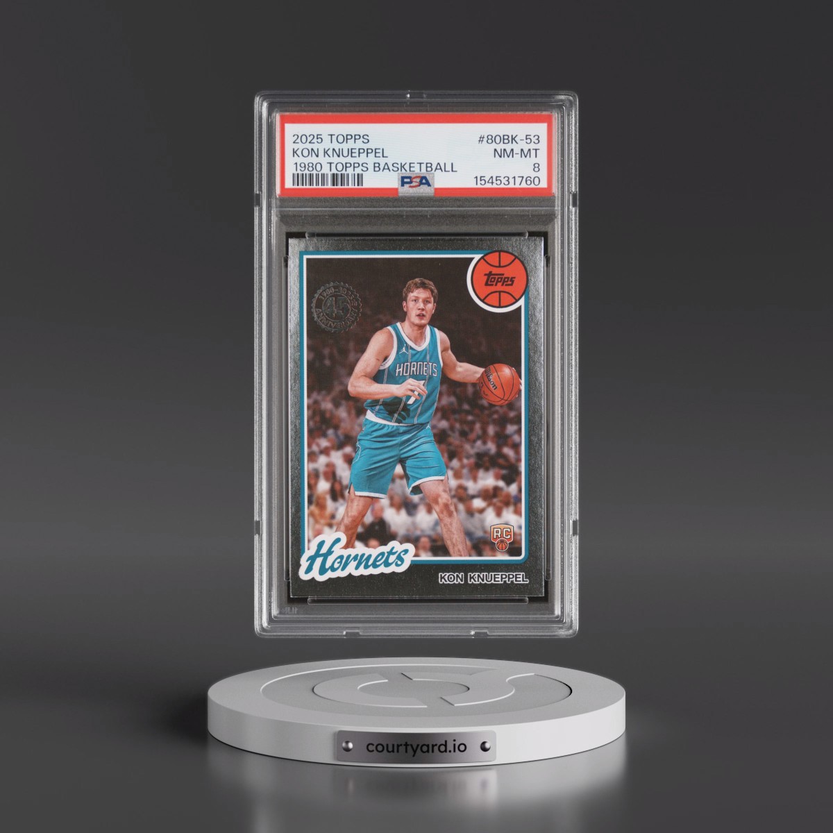 2025 Topps 1980-81 Topps Basketball #80BK-53 Kon Knueppel (PSA 8 NM-MT)