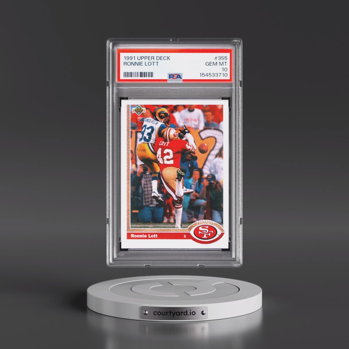 1991 Upper Deck #355 Ronnie Lott (PSA 10 GEM MINT)