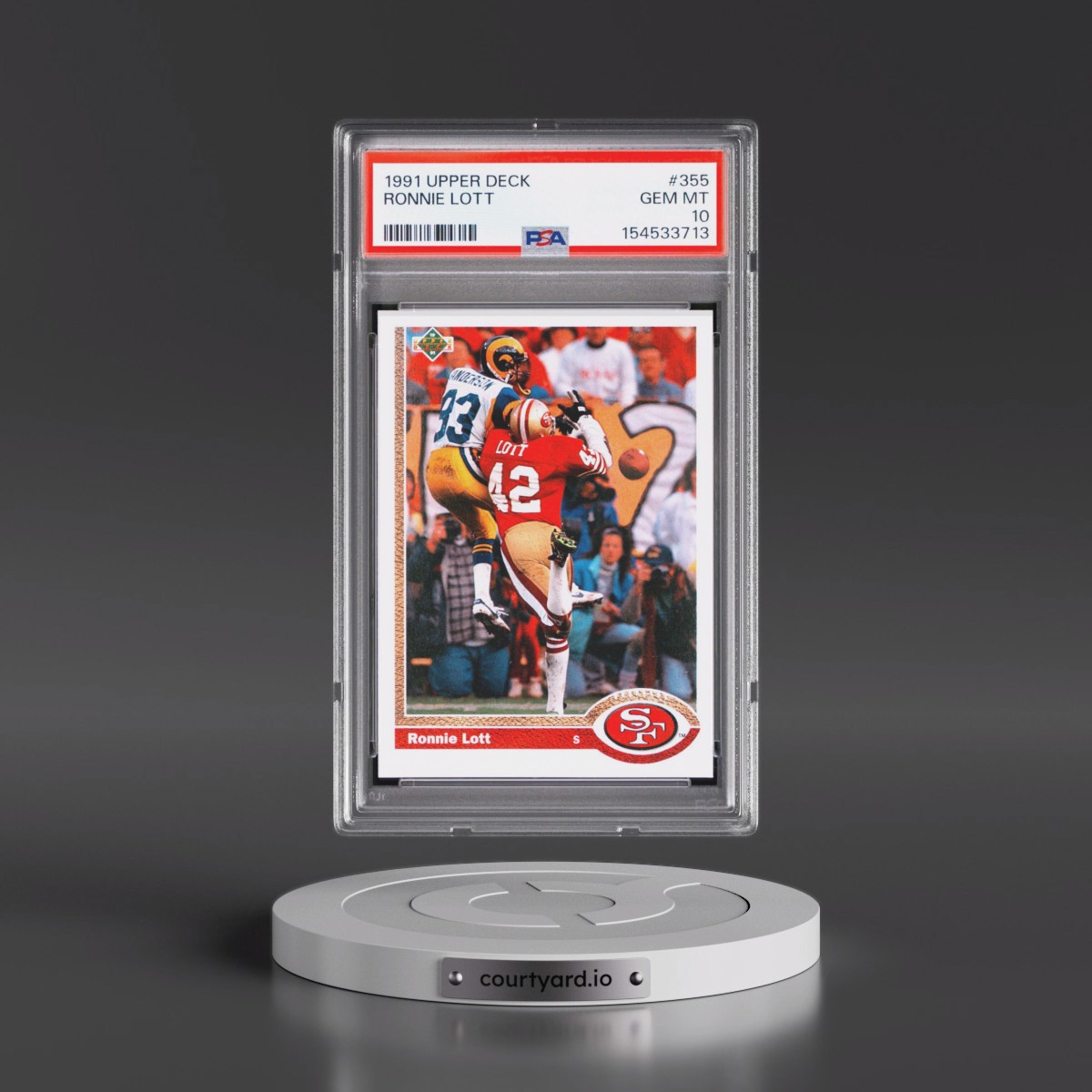 1991 Upper Deck #355 Ronnie Lott (PSA 10 GEM MINT)
