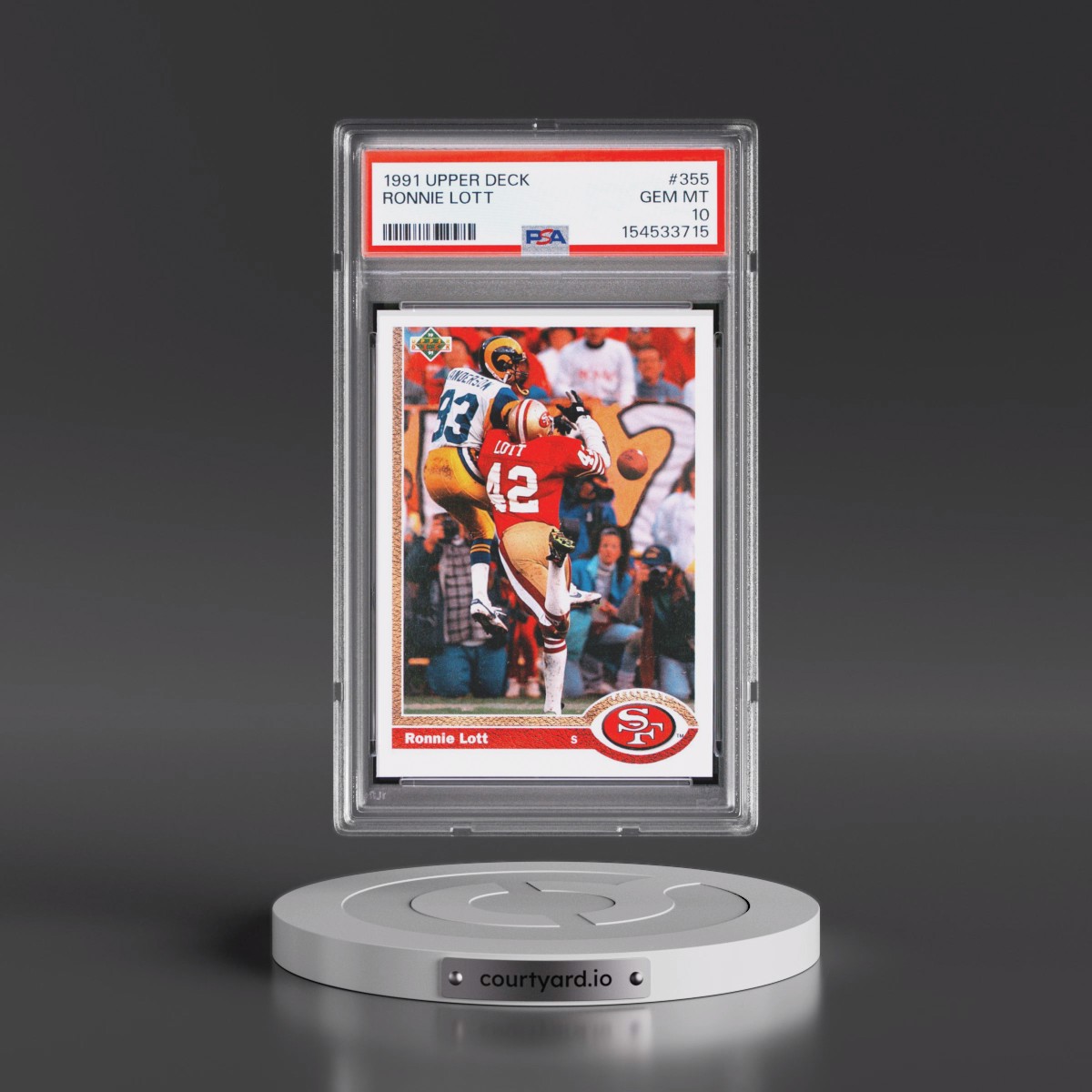 1991 Upper Deck #355 Ronnie Lott (PSA 10 GEM MINT)