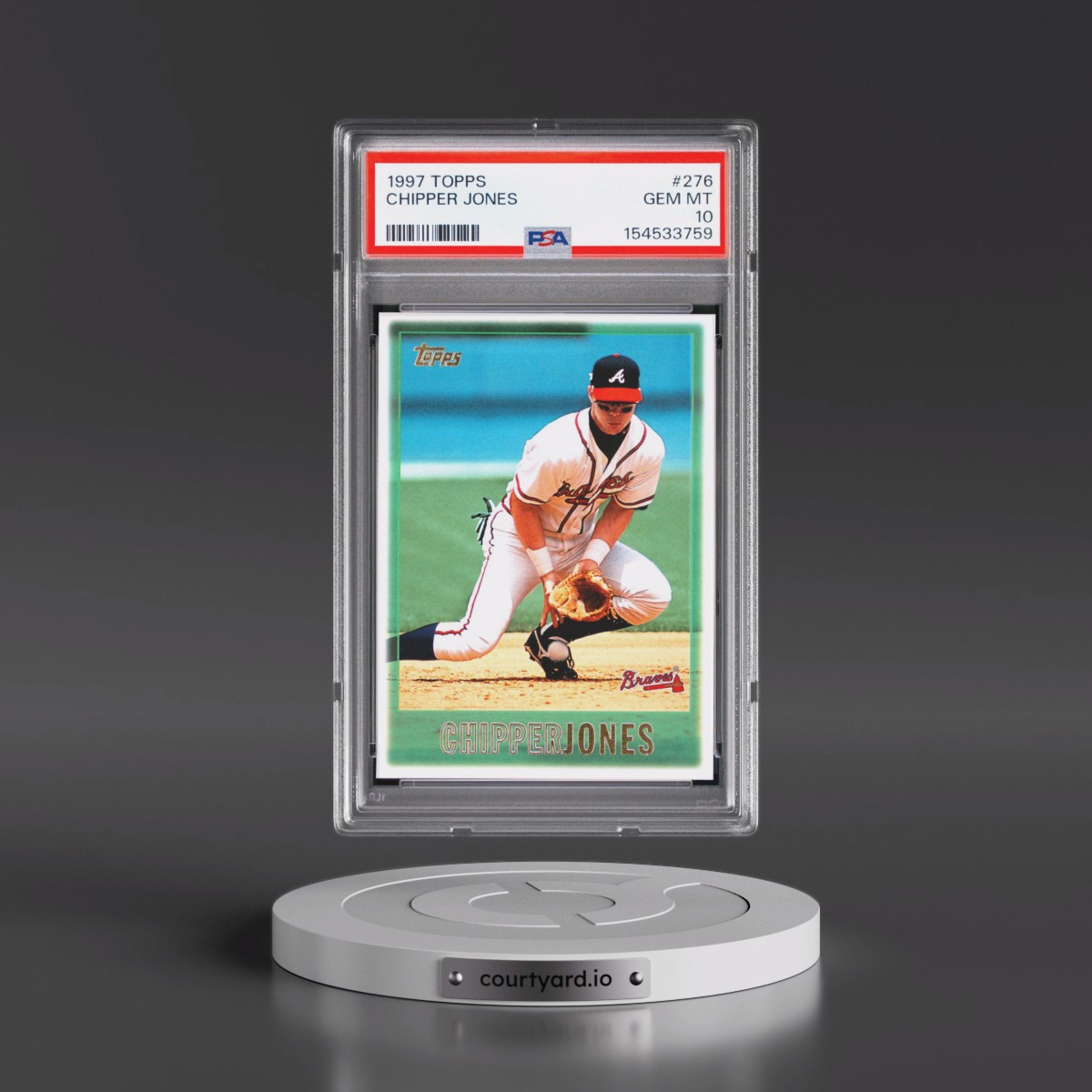 1997 Topps #276 Chipper Jones (PSA 10 GEM MINT)