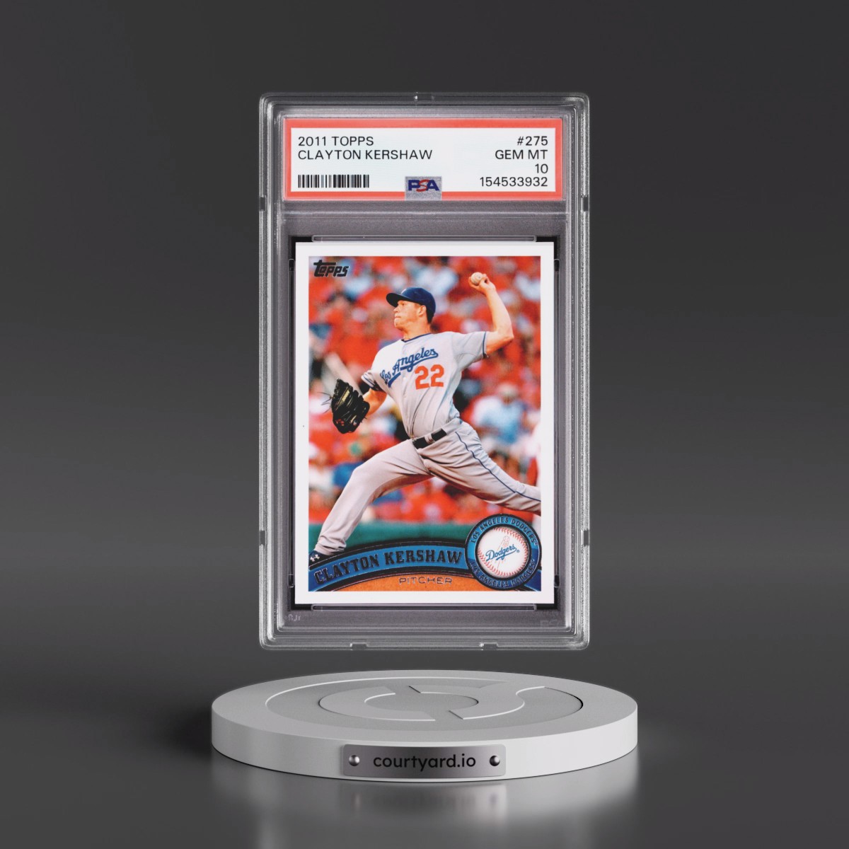 2011 Topps #275 Clayton Kershaw (PSA 10 GEM MINT)