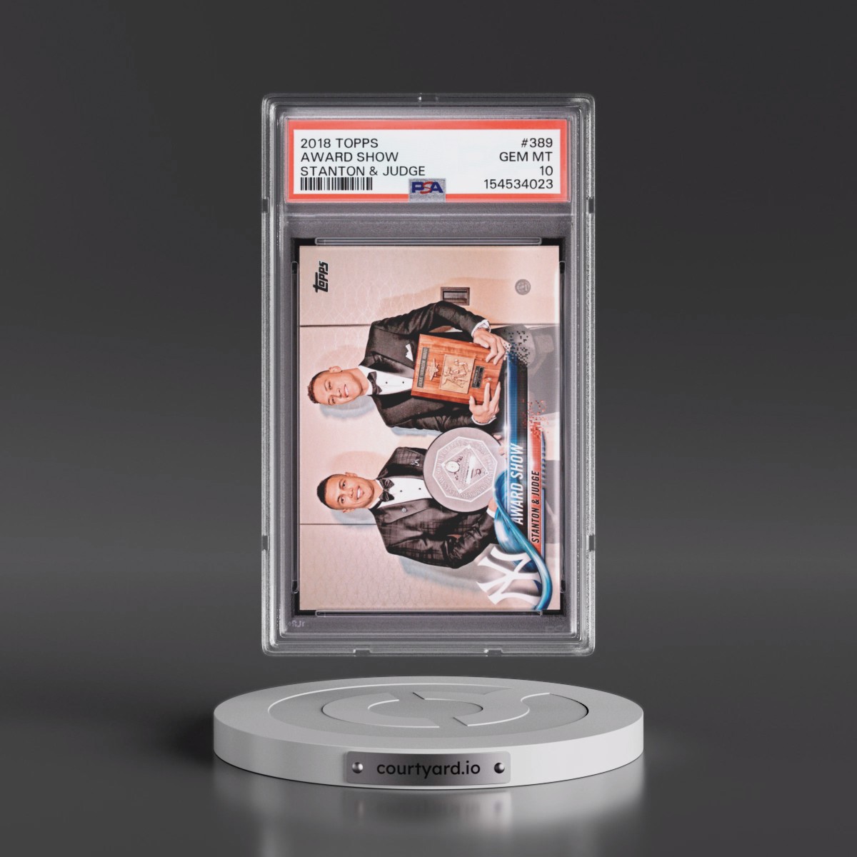 2018 Topps #389 Award Show/Stanton & Judge (PSA 10 GEM MINT)