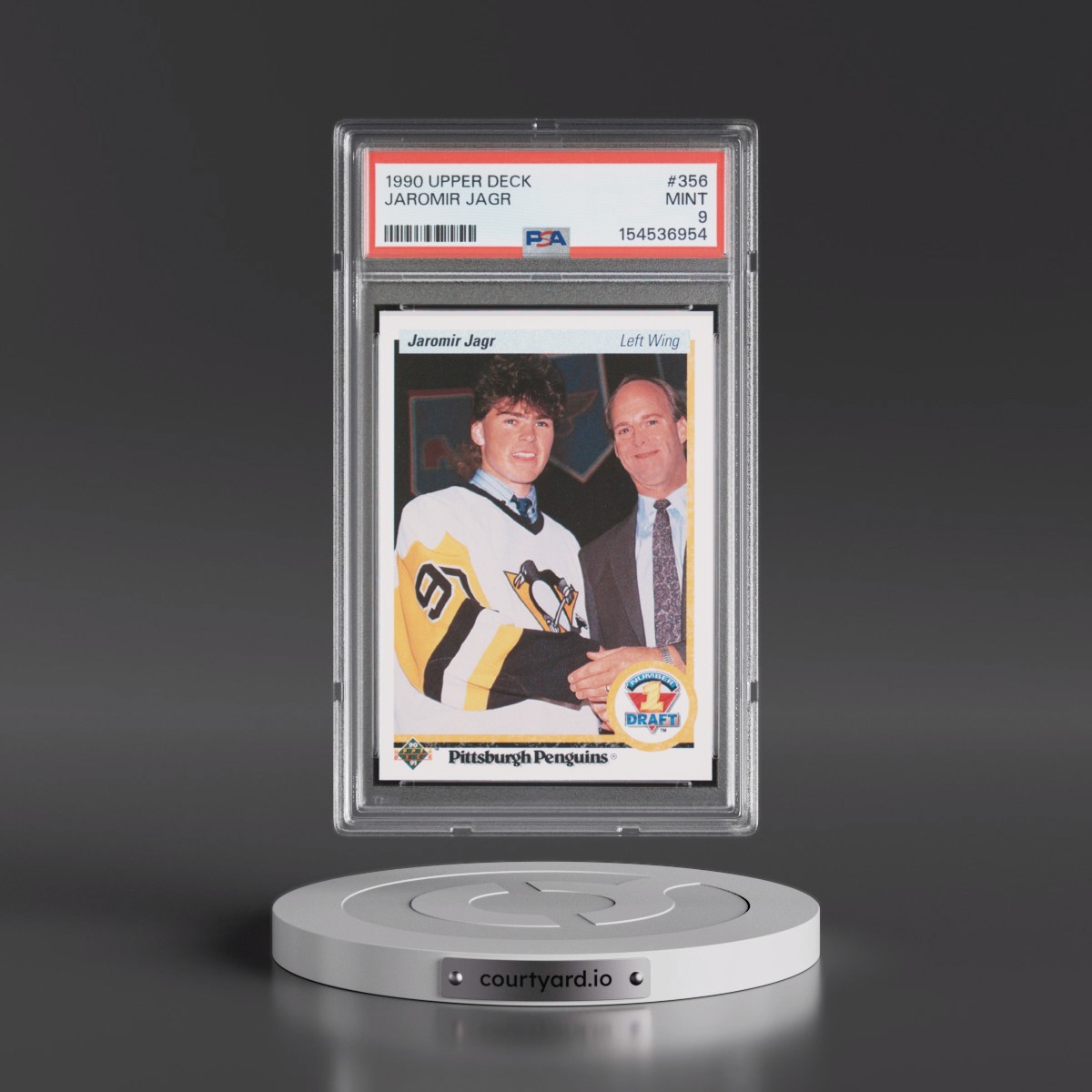 1990 Upper Deck #356 Jaromir Jagr (PSA 9 MINT)