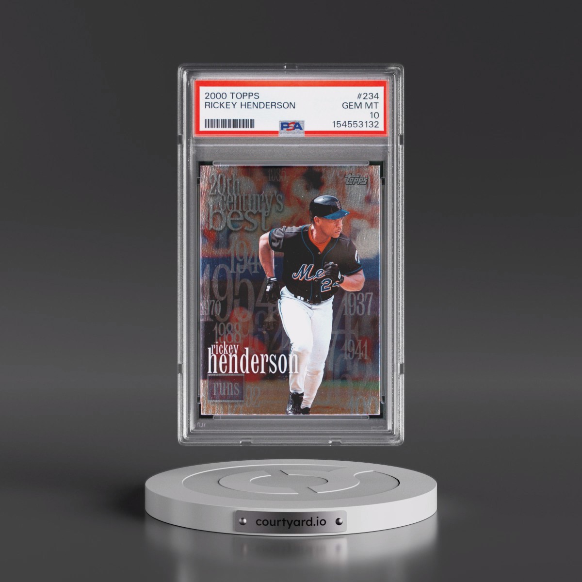 2000 Topps #234 Rickey Henderson (PSA 10 GEM MINT)