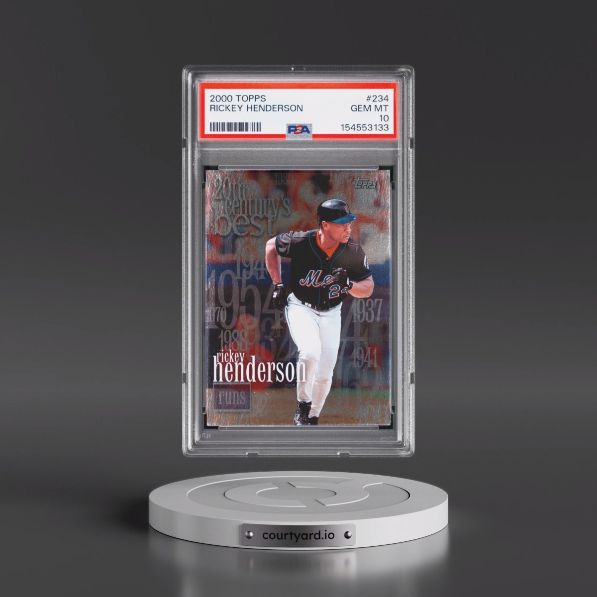2000 Topps #234 Rickey Henderson (PSA 10 GEM MINT)