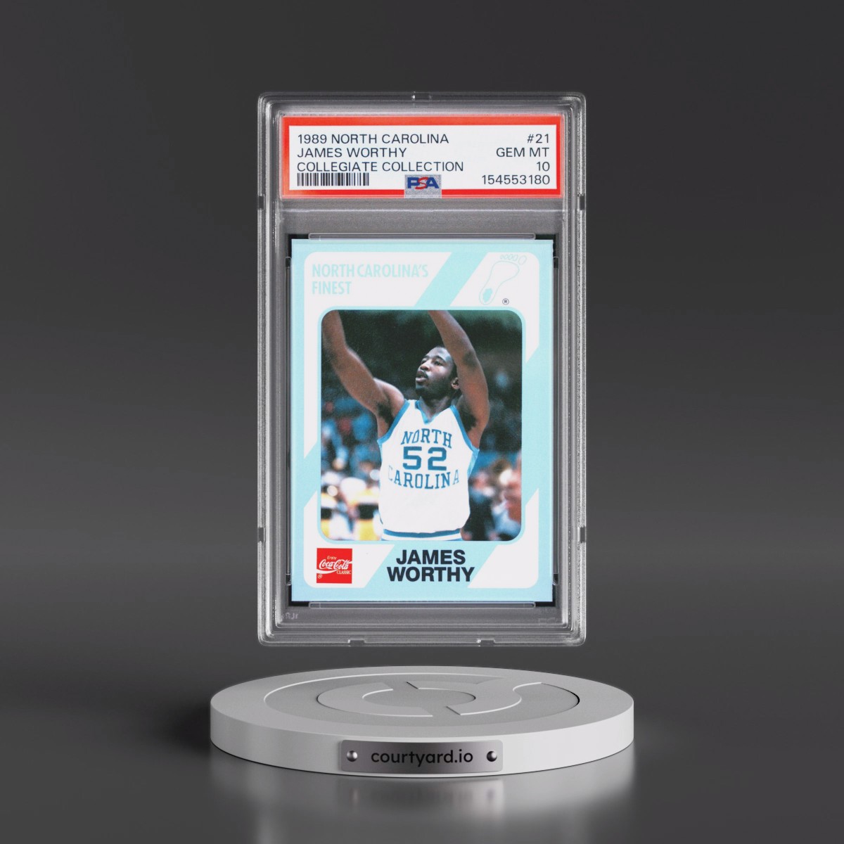 1989 Collegiate Collection North Carolina #21 James Worthy (PSA 10 GEM MINT)