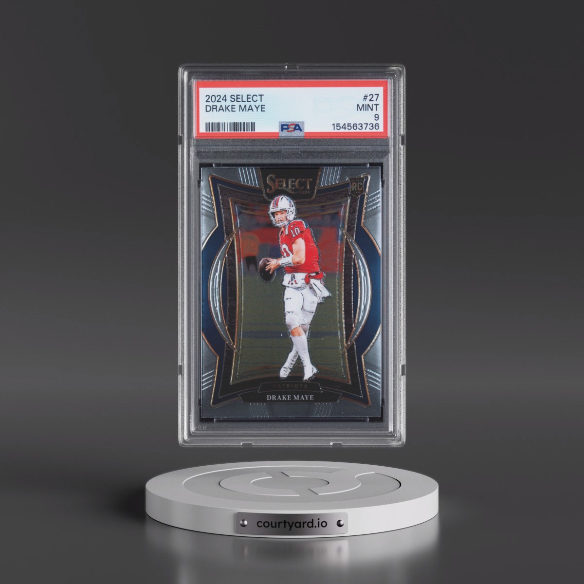 2024 Panini Select #27 Drake Maye (PSA 9 MINT)