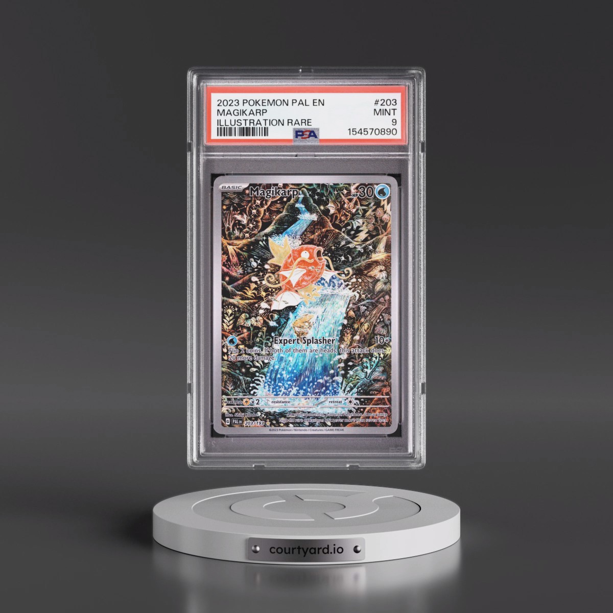 2023 Pokémon Pal EN-Paldea Evolved #203 Magikarp - Illustration Rare (PSA 9 MINT)