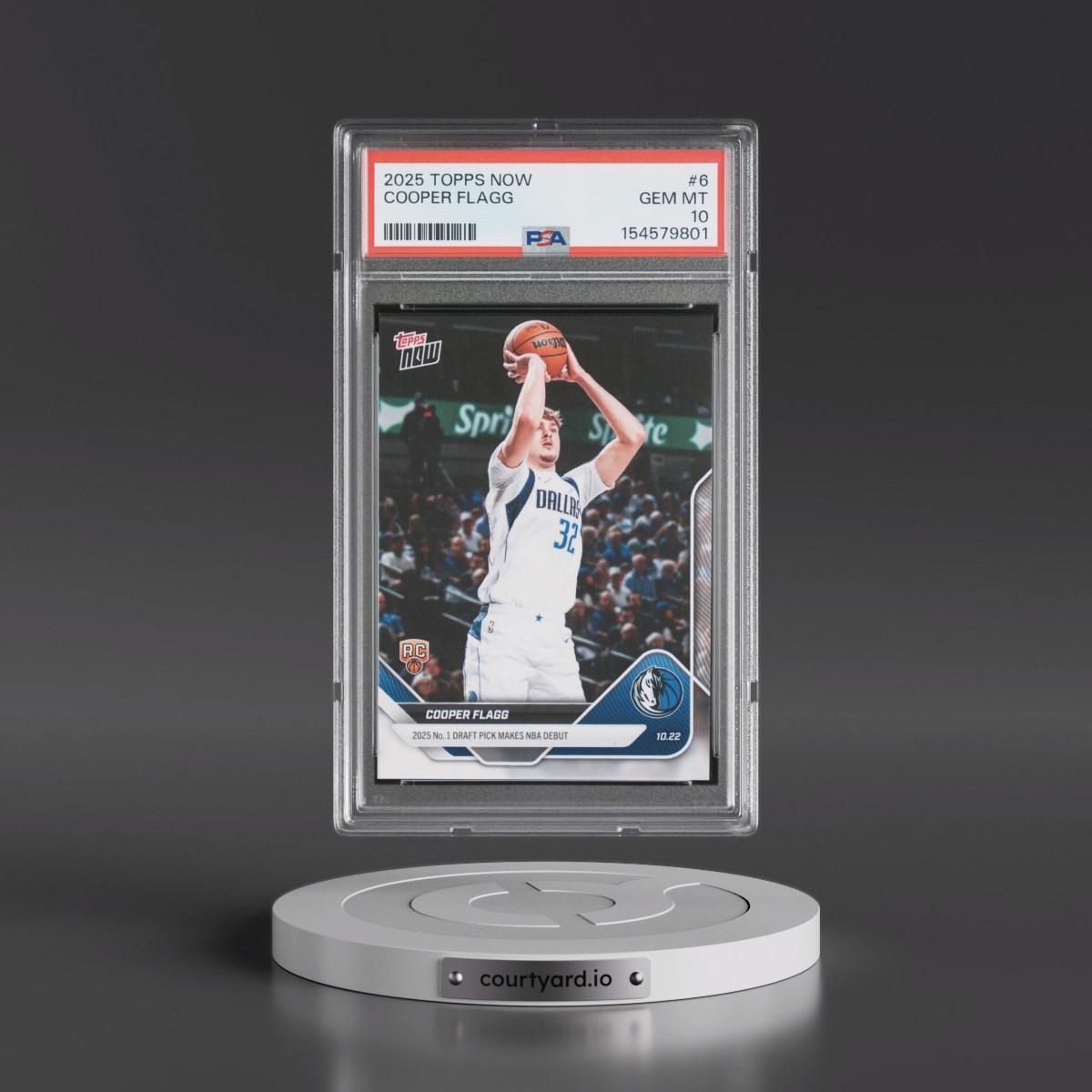 2025 Topps Now #6 Cooper Flagg (PSA 10 GEM MINT)