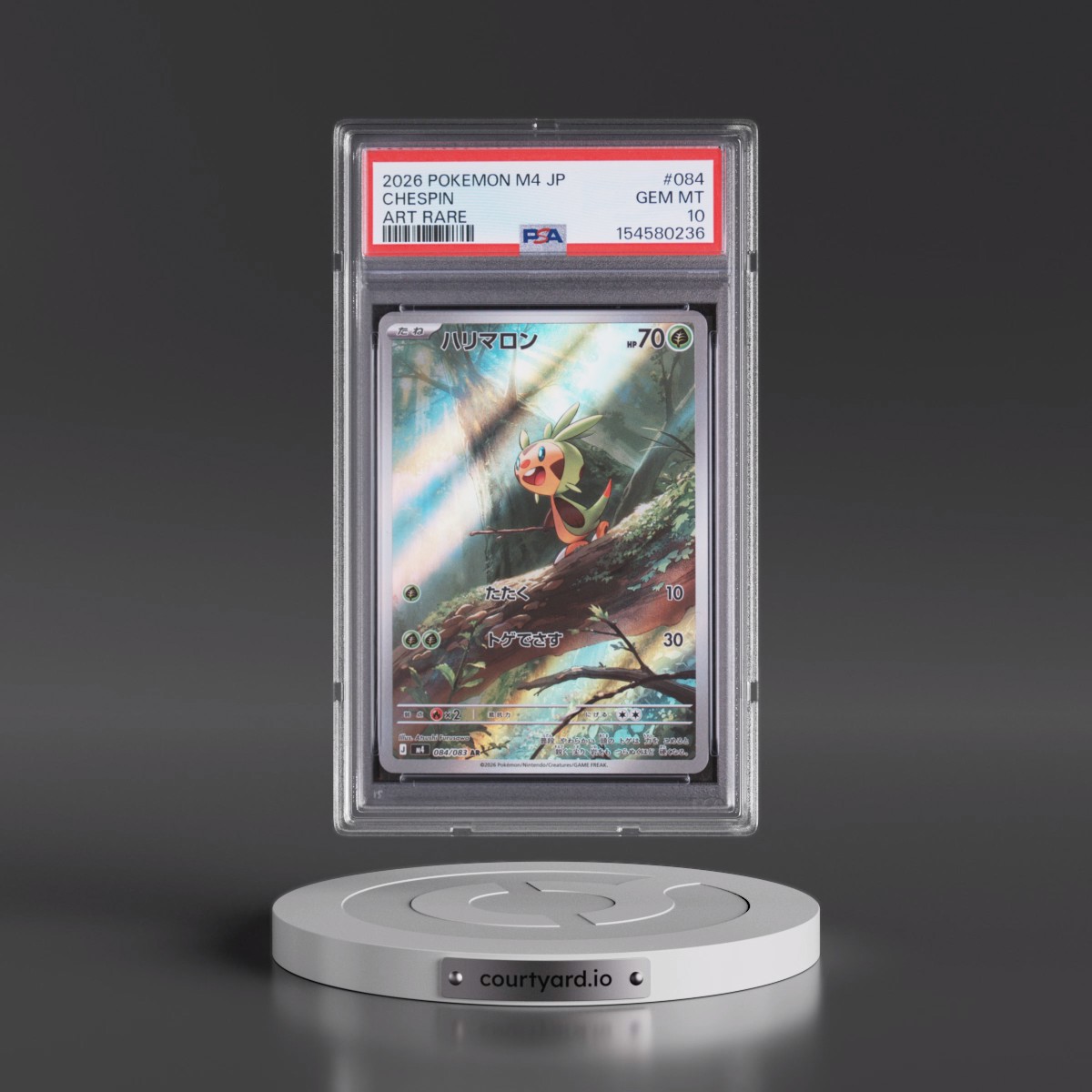 2026 Pokémon M4-Ninja Spinner #084 Chespin - Art Rare (PSA 10 GEM MINT)
