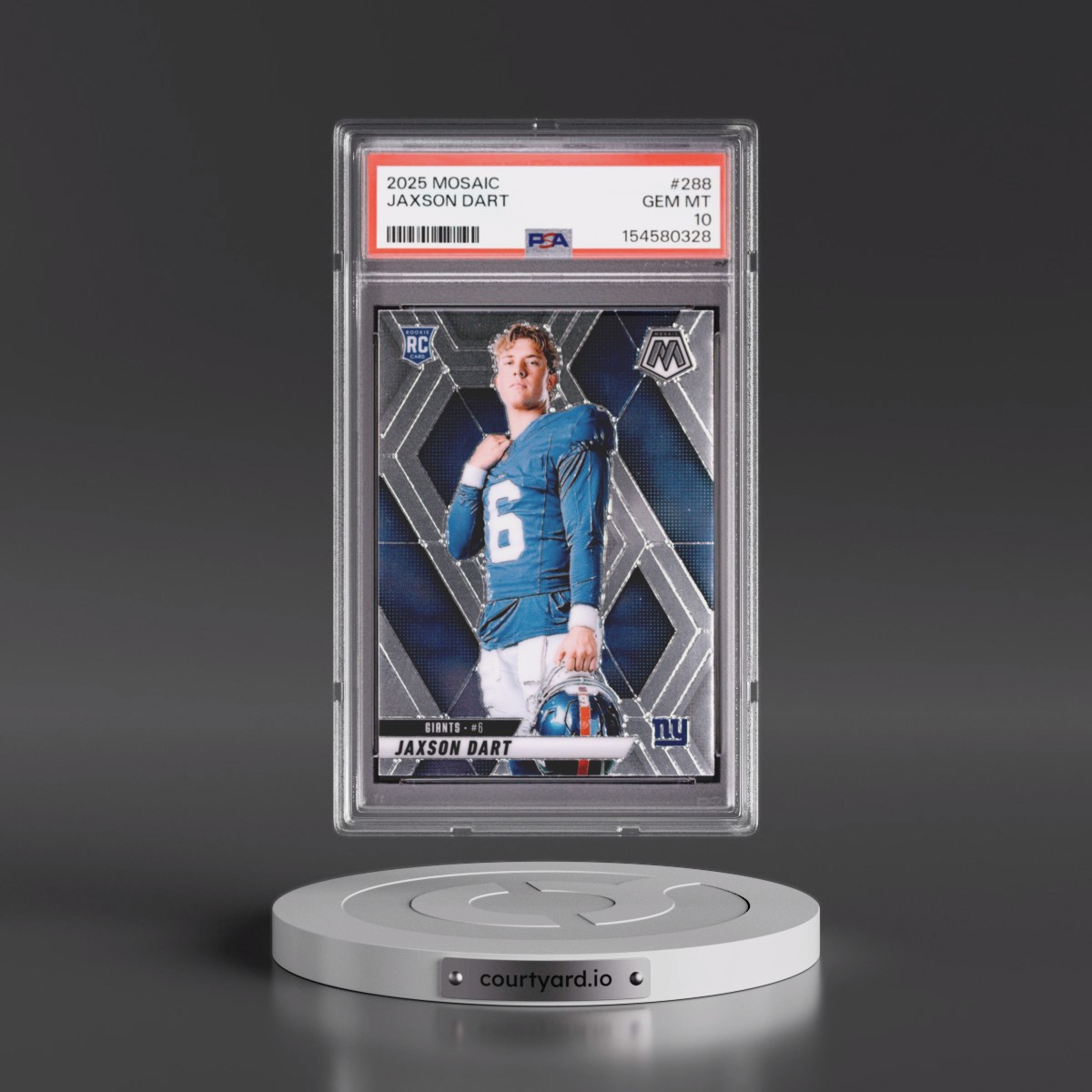 2025 Panini Mosaic Jaxson Dart #288 PSA 10