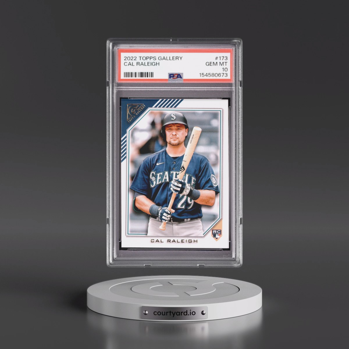 2022 Topps Gallery #173 Cal Raleigh (PSA 10 GEM MINT)