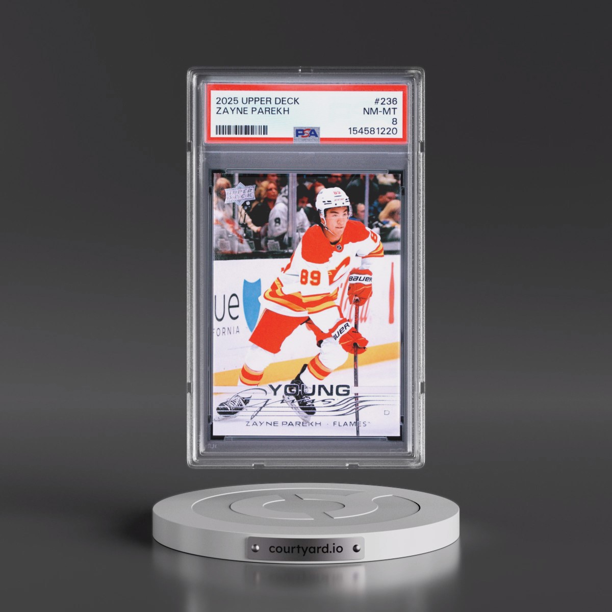 2025 Upper Deck #236 Zayne Parekh (PSA 8 NM-MT)