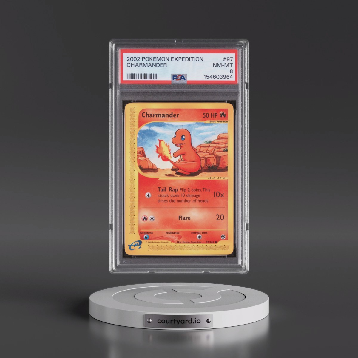2002 Pokémon Expedition #97 Charmander (PSA 8 NM-MT)