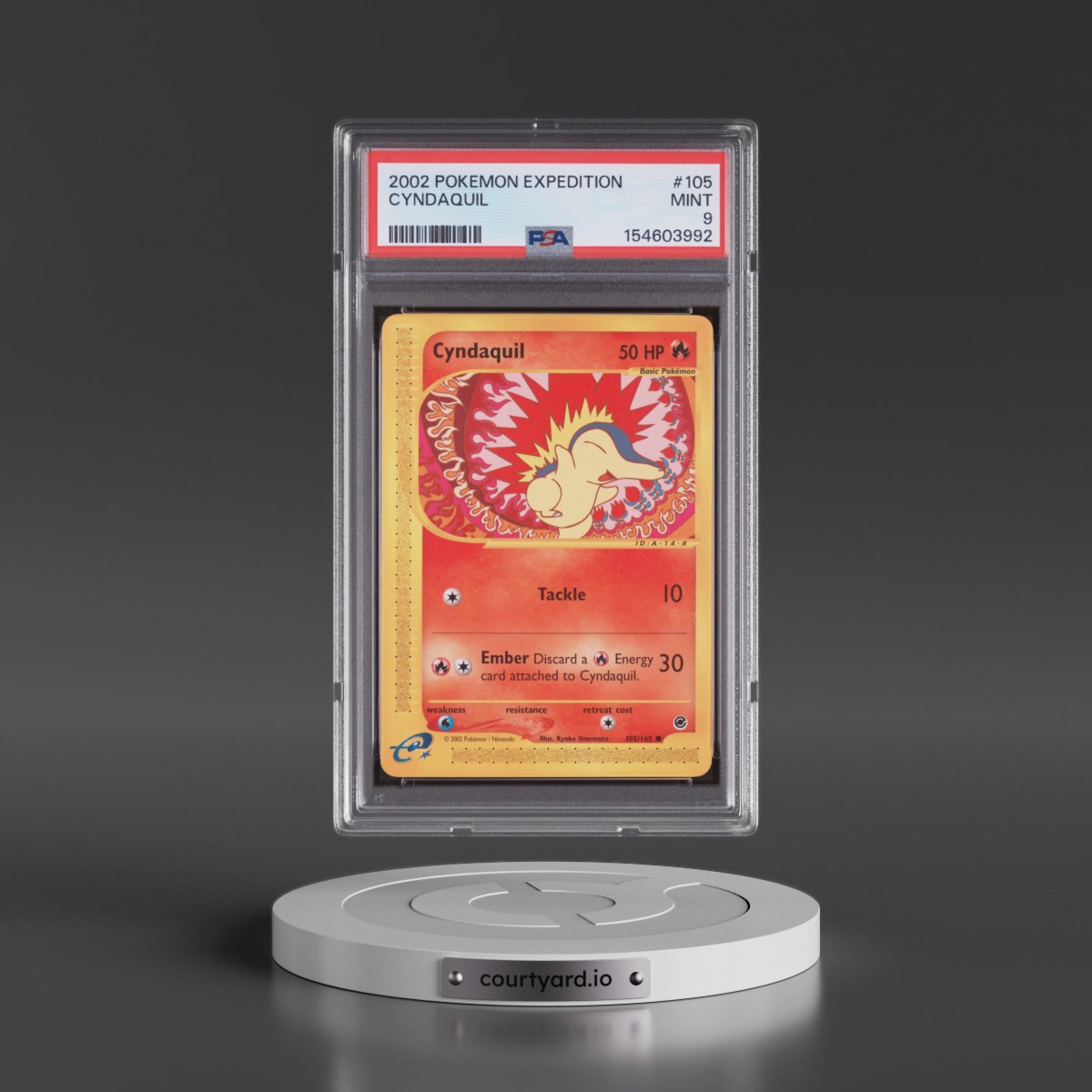 2002 Pokémon Expedition #105 Cyndaquil (PSA 9 MINT)