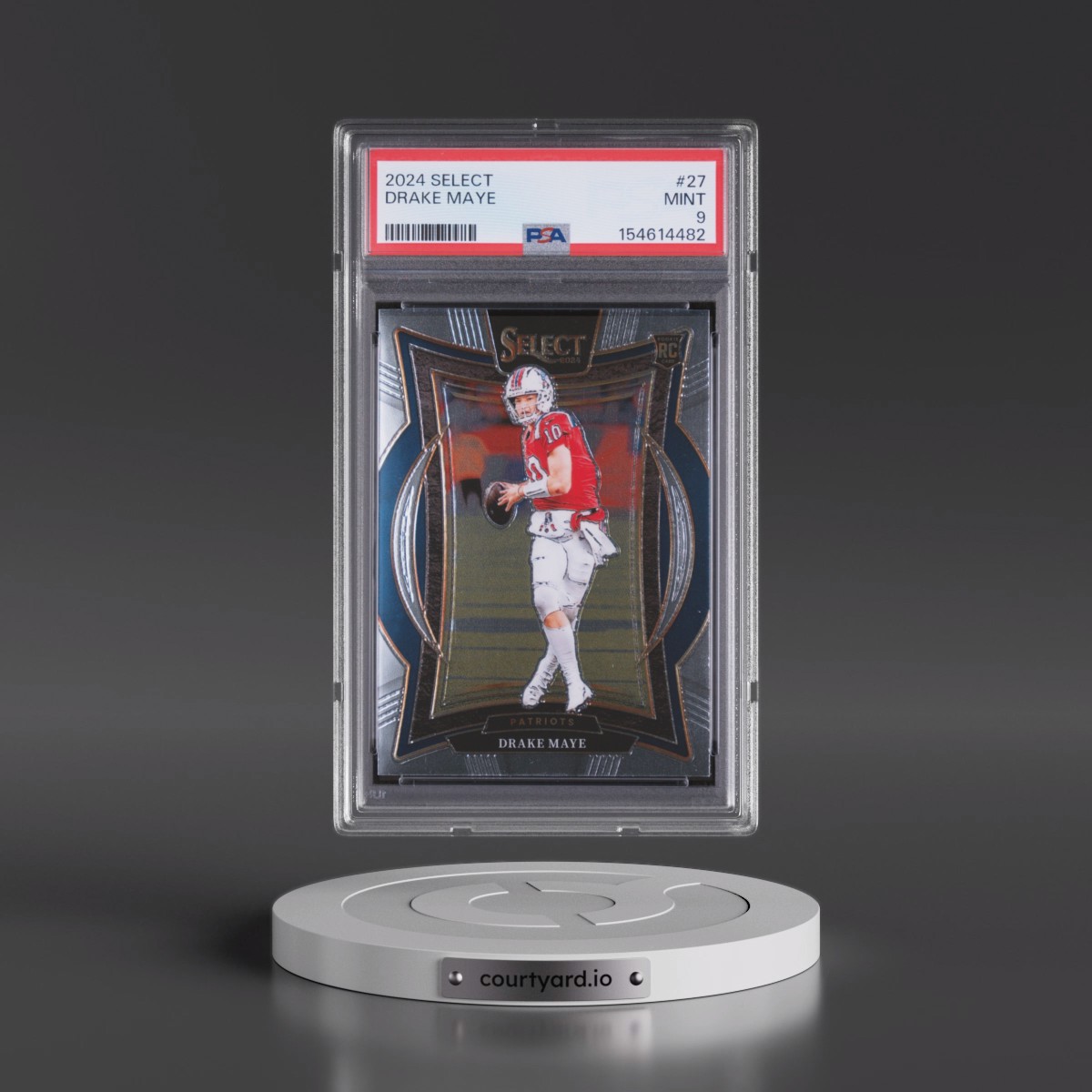 2024 Panini Select #27 Drake Maye (PSA 9 MINT)