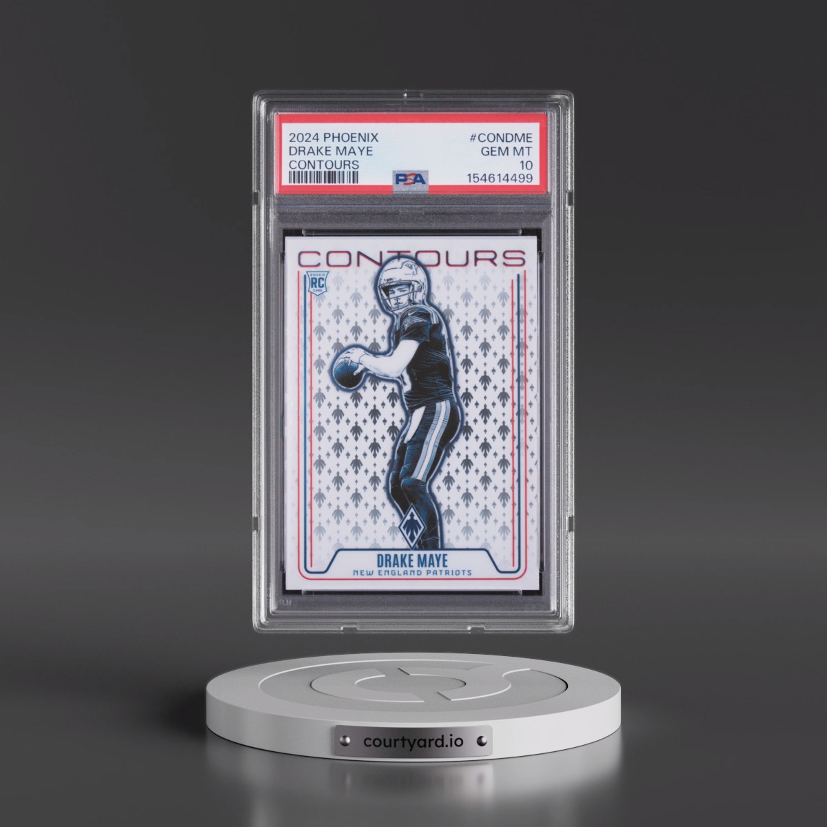 2024 Panini Phoenix Contours #CONDME Drake Maye (PSA 10 GEM MINT)