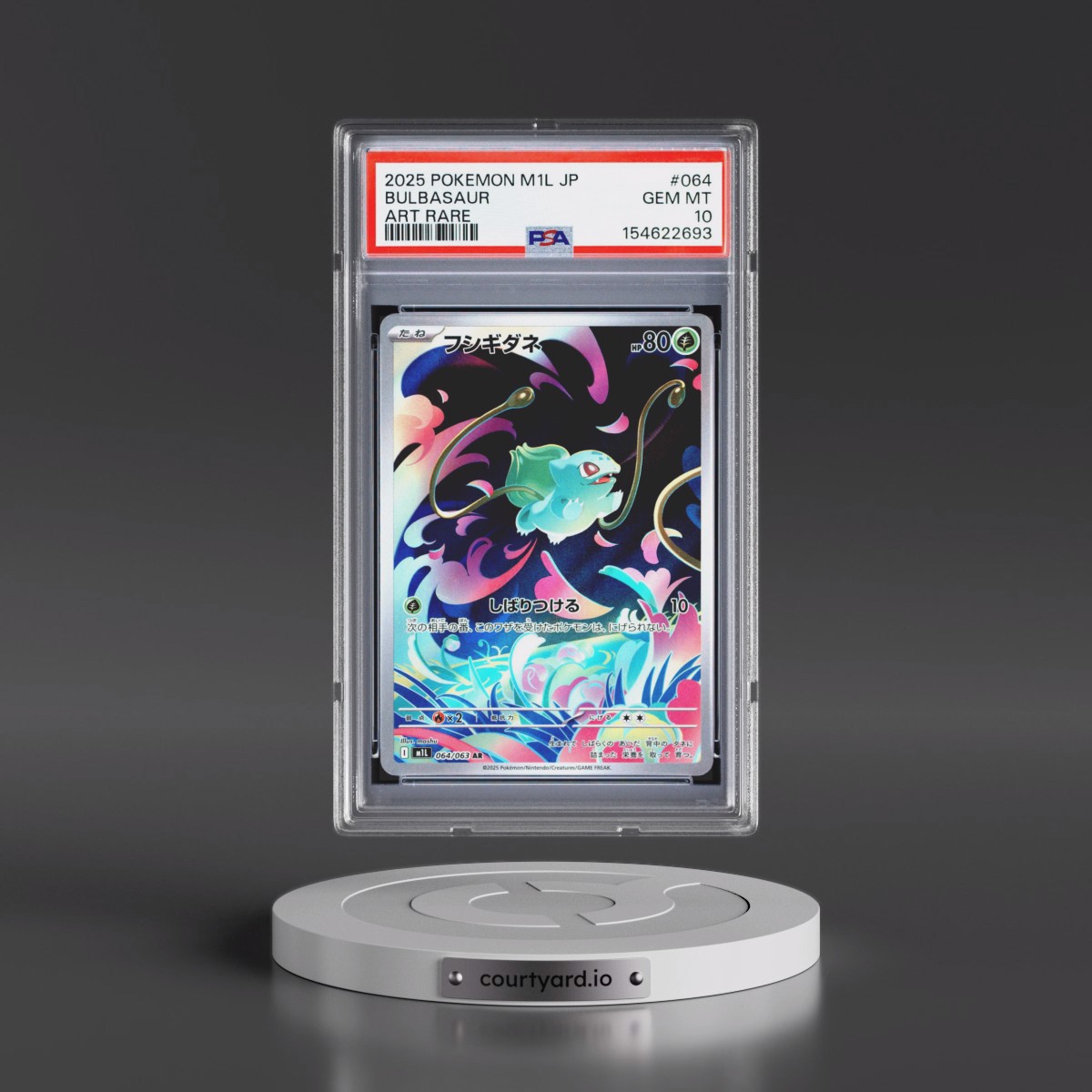 2025 Pokémon M1l-Mega Brave #064 Bulbasaur - Art Rare (PSA 10 GEM MINT)