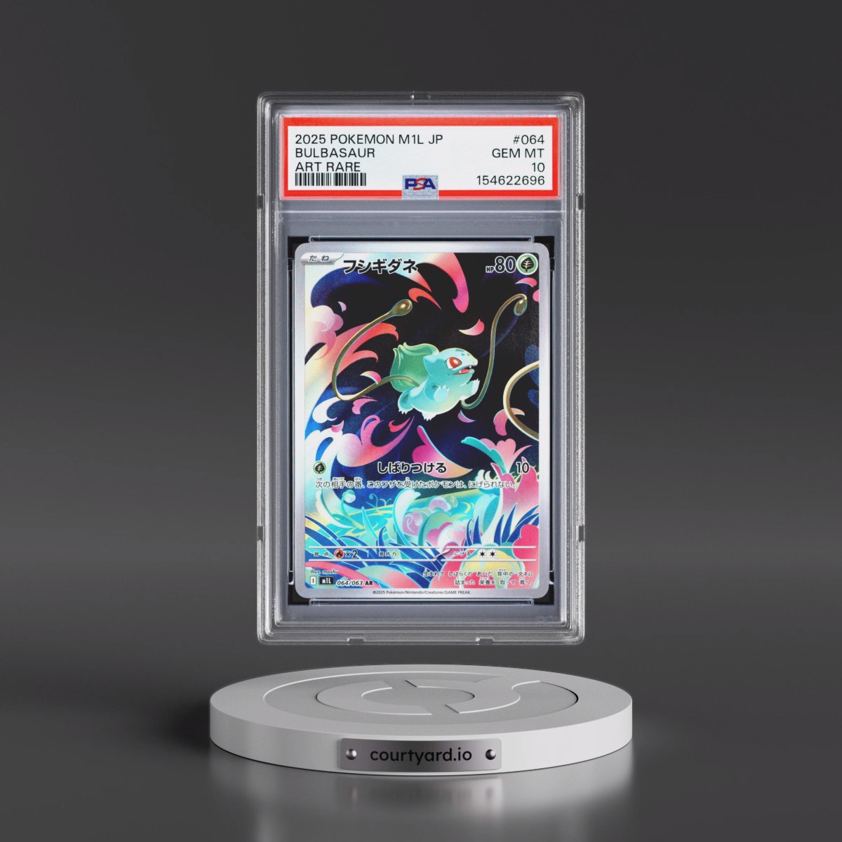 2025 Pokémon M1l-Mega Brave #064 Bulbasaur - Art Rare (PSA 10 GEM MINT)