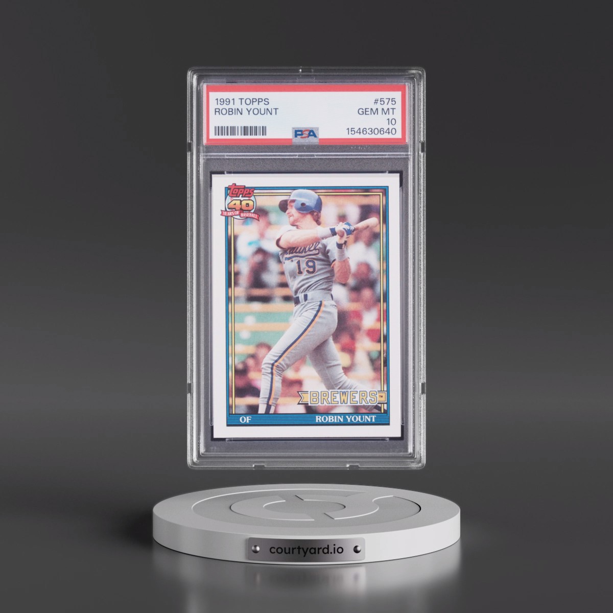 1991 Topps #575 Robin Yount (PSA 10 GEM MINT)