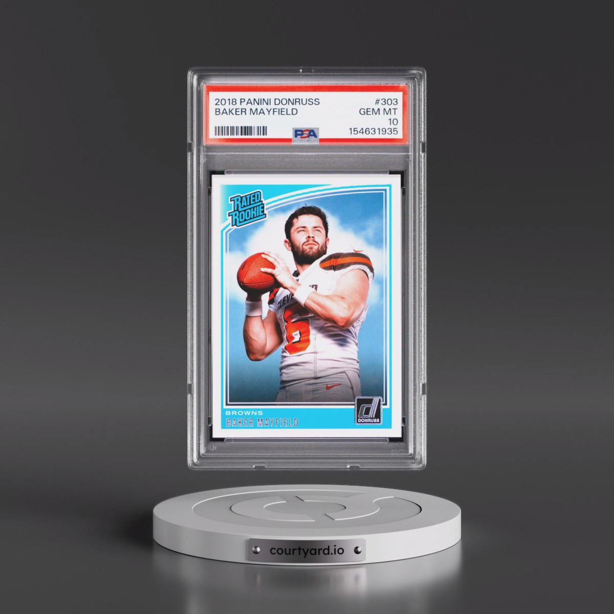 2018 Panini Donruss #303 Baker Mayfield (PSA 10 GEM MINT)
