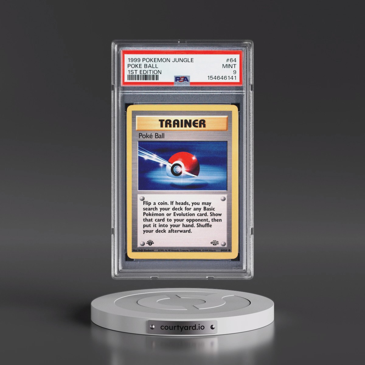 1999 Pokémon Jungle #64 Poke Ball - 1st Edition (PSA 9 MINT)