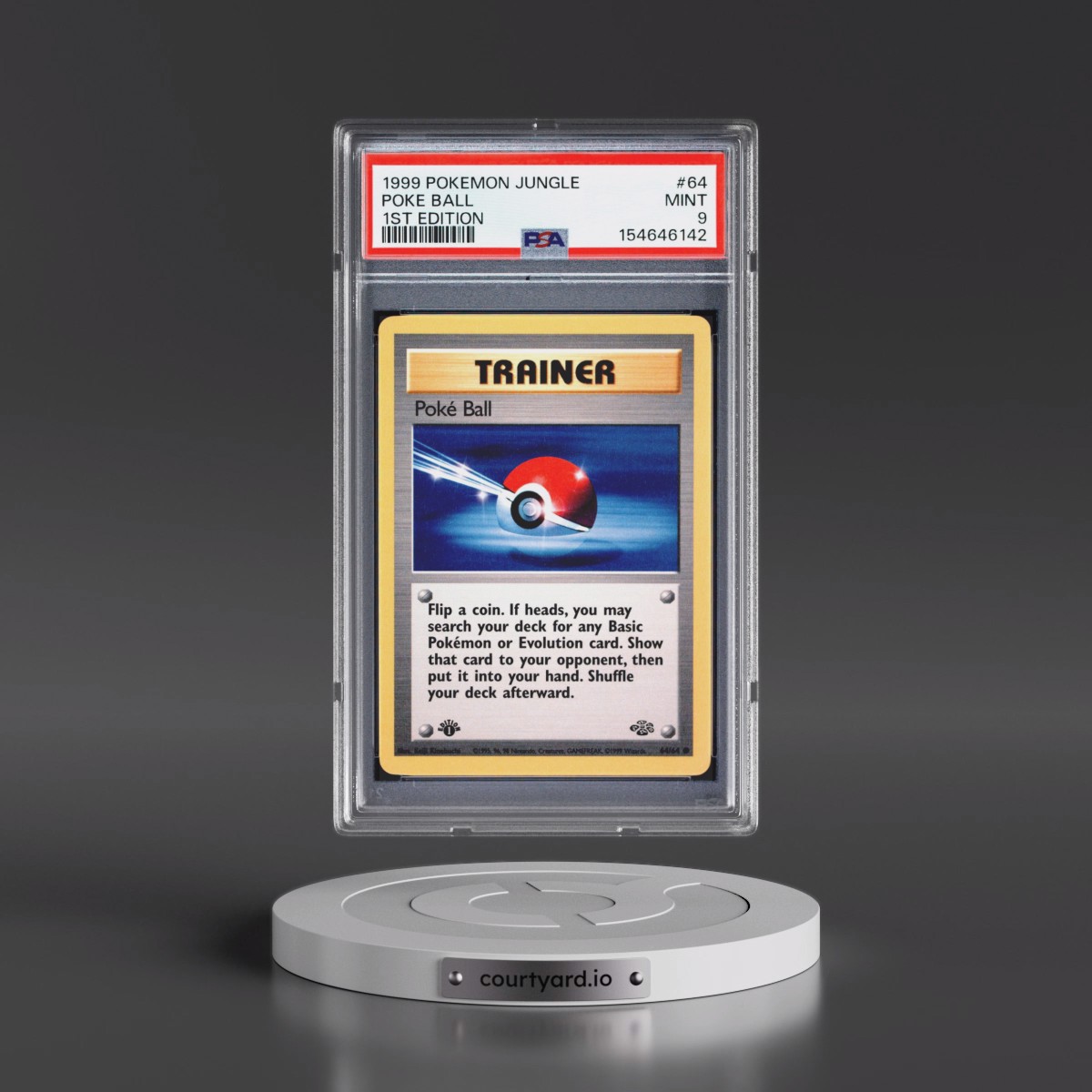 1999 Pokémon Jungle #64 Poke Ball - 1st Edition (PSA 9 MINT)