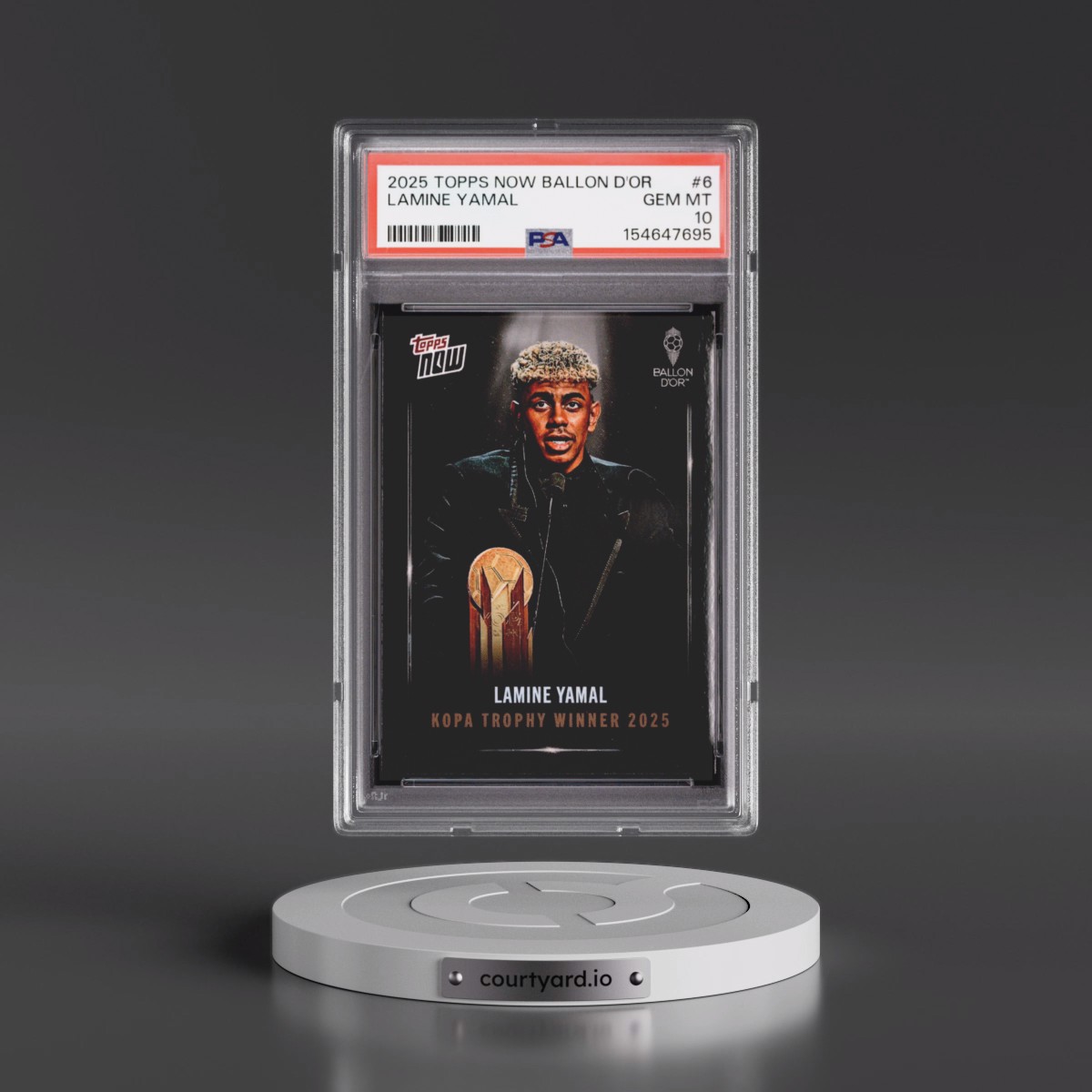 2025 Topps Now Ballon D'or #6 Lamine Yamal (PSA 10 GEM MINT)