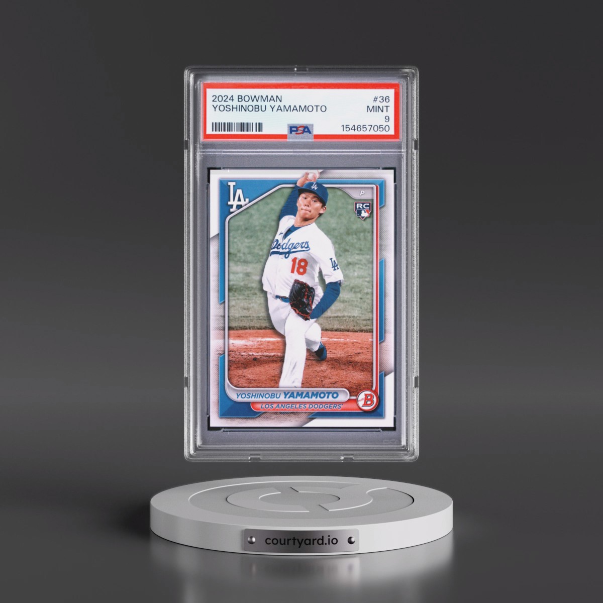 2024 Bowman #36 Yoshinobu Yamamoto (PSA 9 MINT)