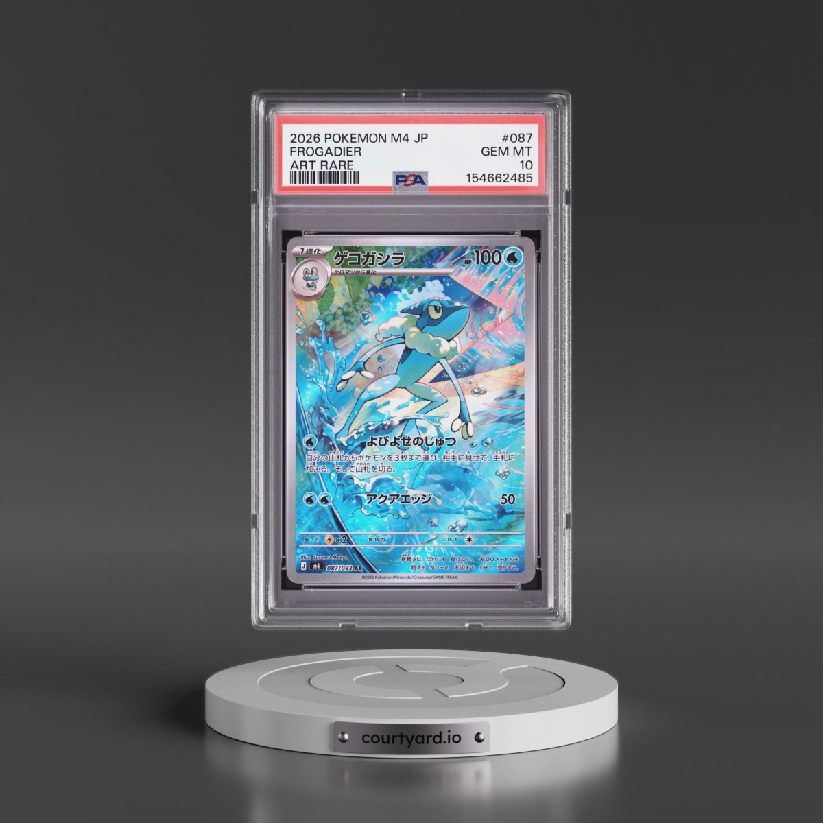 2026 Pokémon M4-Ninja Spinner #087 Frogadier - Art Rare (PSA 10 GEM MINT)