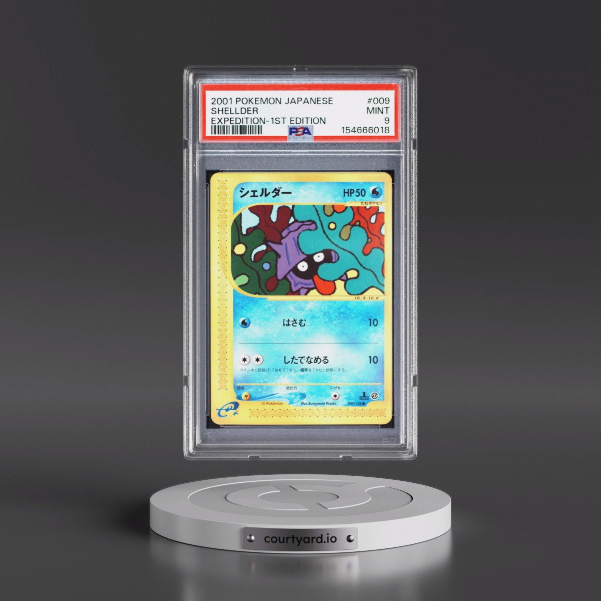 2001 Pokémon Expedition #009 Shellder - 1st Edition (PSA 9 MINT)