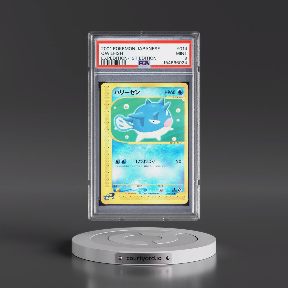 2001 Pokémon Expedition #014 Qwilfish - 1st Edition (PSA 9 MINT)