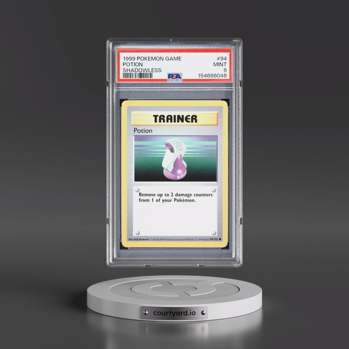 1999 Pokémon Game #94 Potion - Shadowless (PSA 9 MINT)