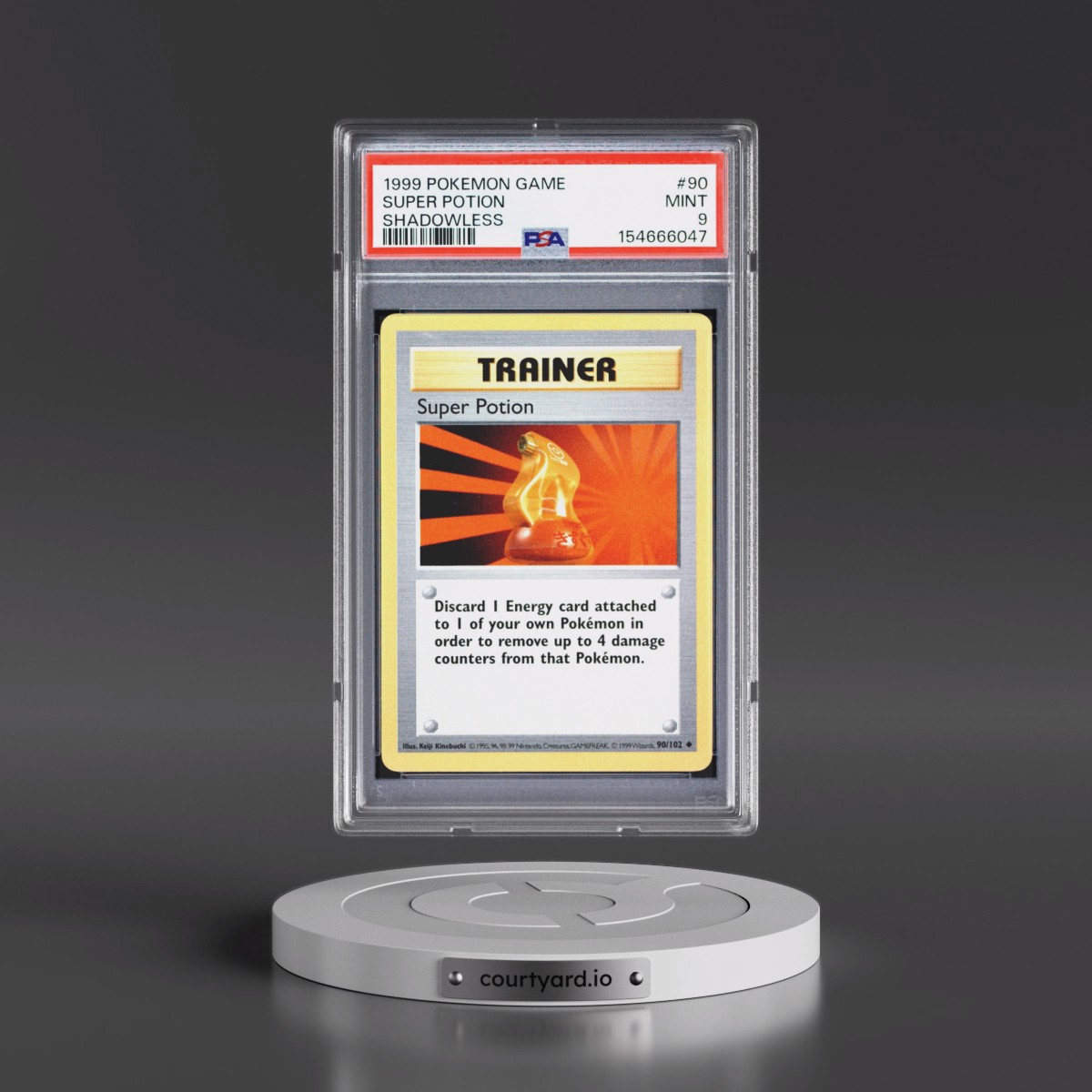 1999 Pokémon Game Super Potion - Shadowless #90 PSA 9