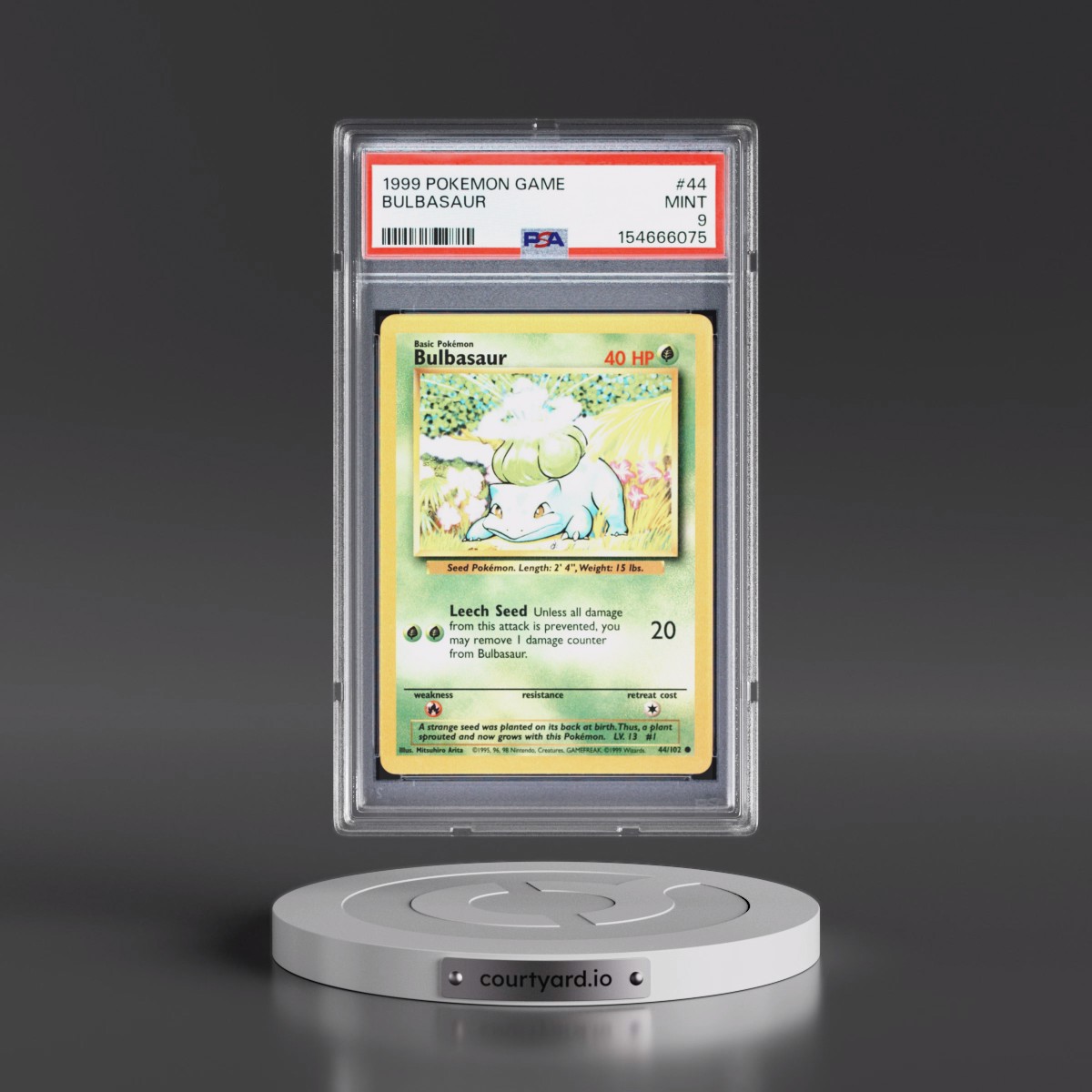 1999 Pokémon Game #44 Bulbasaur (PSA 9 MINT)
