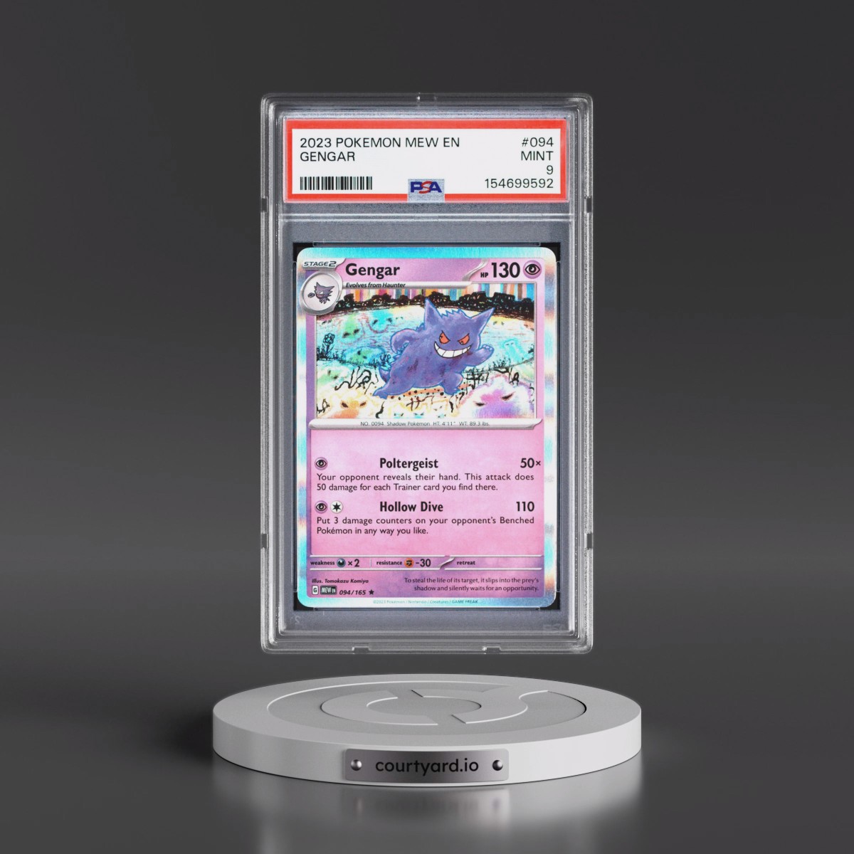 2023 Pokémon Mew EN-151 #094 Gengar (PSA 9 MINT)