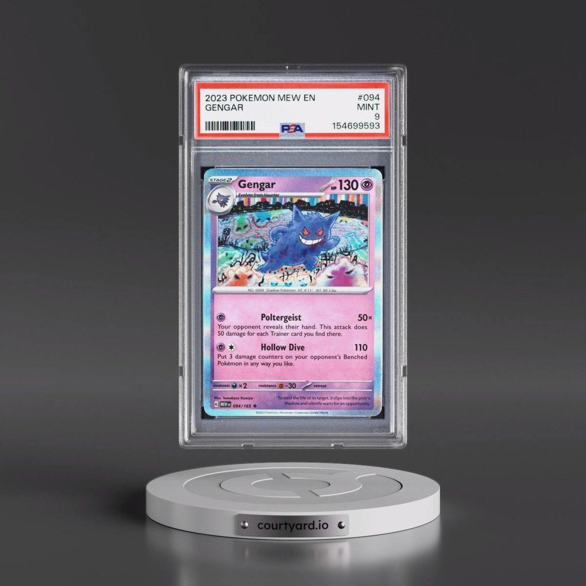 2023 Pokémon Mew EN-151 #094 Gengar (PSA 9 MINT)