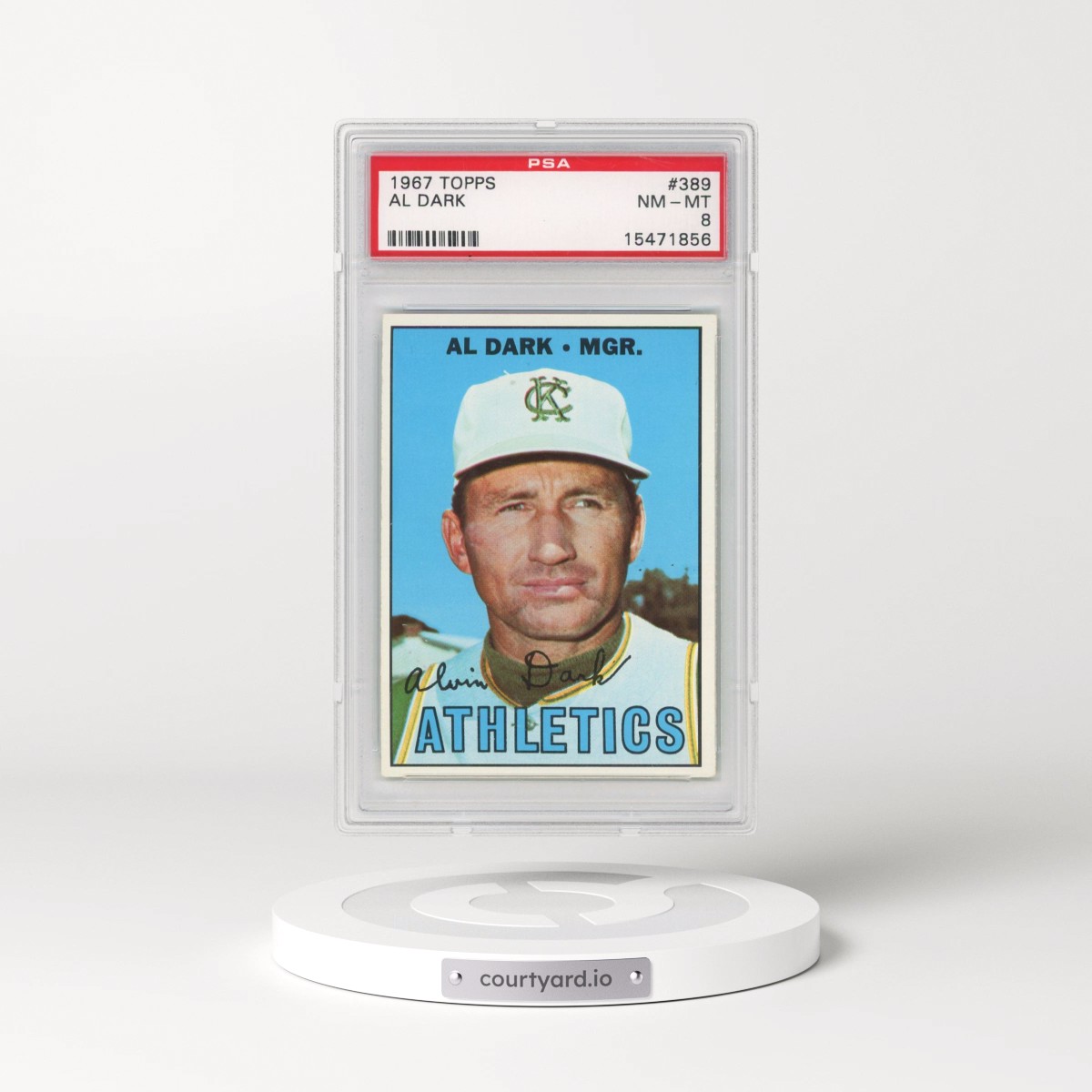 1967 Topps #389 Al Dark (PSA 8 NM-MT)