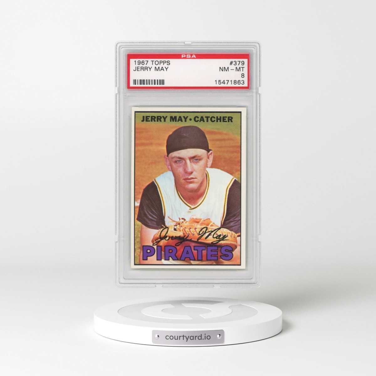 1967 Topps #379 Jerry May (PSA 8 NM-MT)